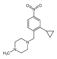 943320-68-1 1-[(2-cyclopropyl-4-nitrophenyl)methyl]-4-methylpiperazine