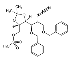 1427467-91-1 (2S,3S,4R,5R)-5-azido-4,6-bis(benzyloxy)-2,3-isopropylidenedioxy-1-methanesulfonyloxyhexane