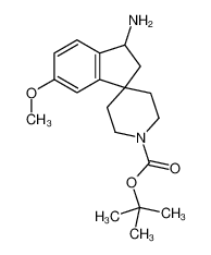 tert-butyl 1-amino-5-methoxyspiro[1,2-dihydroindene-3,4'-piperidine]-1'-carboxylate 910442-49-8