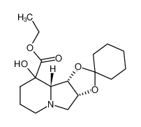 129390-61-0 1,2-(cyclohexylidenedioxy)-8-(ethoxycarbonyl)-8-hydroxyindolizidine