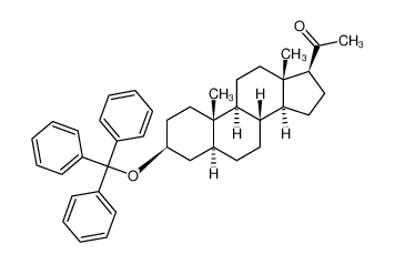 1-((3S,5S,8R,9S,10S,13S,14S,17S)-10,13-dimethyl-3-(trityloxy)hexadecahydro-1H-cyclopenta[a]phenanthren-17-yl)ethan-1-one 23328-08-7