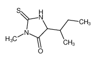 2-amino-3-methylpentanoic acid,1-methyl-2-sulfanylideneimidazolidin-4-one 704-06-3