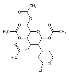 2-脱氧-2-(二-2-氯乙基)氨基-1,3,4,6-四乙酰氧基-D-吡喃葡萄糖