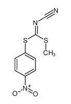 [methylsulfanyl-(4-nitrophenyl)sulfanylmethylidene]cyanamide 152382-10-0