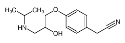 2-[4-[2-hydroxy-3-(propan-2-ylamino)propoxy]phenyl]acetonitrile 29277-73-4