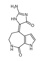 (4E)-4-(2-amino-4-oxo-1H-imidazol-5-ylidene)-1,5,6,7-tetrahydropyrrolo[2,3-c]azepin-8-one 125118-55-0