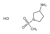 1-(methylsulfonyl)pyrrolidin-3-amine hydrochloride 1190044-27-9