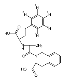 (3S)-2-[(2S)-2-[[(1S)-1-carboxy-3-(2,3,4,5,6-pentadeuteriophenyl)propyl]amino]propanoyl]-3,4-dihydro-1H-isoquinoline-3-carboxylic acid 1279034-23-9