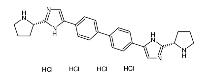 5,5'-[1,1'-联苯]-4,4'-二基双[2-(2S)-2-吡咯烷基-1H-咪唑]四盐酸盐