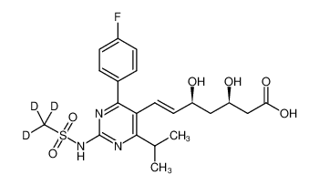 (E,3R,5S)-7-[4-(4-fluorophenyl)-2-(methanesulfonamido)-6-propan-2-ylpyrimidin-5-yl]-3,5-dihydroxyhept-6-enoic acid