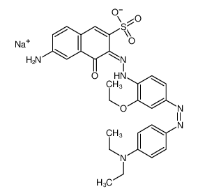 sodium,(3E)-6-amino-3-[[4-[[4-(diethylamino)phenyl]diazenyl]-2-ethoxyphenyl]hydrazinylidene]-4-oxonaphthalene-2-sulfonate