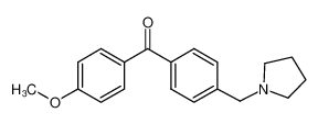 (4-methoxyphenyl)-[4-(pyrrolidin-1-ylmethyl)phenyl]methanone 898776-01-7
