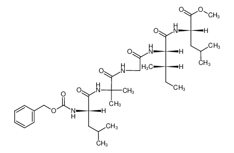 176664-74-7 spectrum, (S)-2-((2S,3S)-2-{2-[2-((S)-2-Benzyloxycarbonylamino-4-methyl-pentanoylamino)-2-methyl-propionylamino]-acetylamino}-3-methyl-pentanoylamino)-4-methyl-pentanoic acid methyl ester