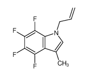 95264-58-7 spectrum, 1-allyl-3-methyl-4,5,6,7-tetrafluoroindole