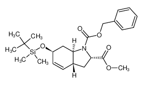 486421-47-0 6-(tert-butyldimethylsilanyloxy)-(2S,3,3aR,6S,7,7aR)-hexahydroindole-1,2-dicarboxylic acid 1-benzyl ester 2-methyl ester