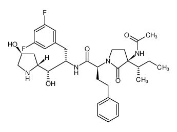 877079-34-0 structure, C33H44F2N4O5