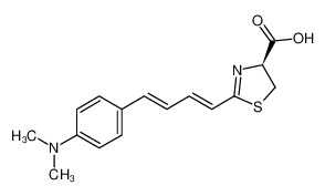 (S)-4,5-dihydro-2-[(1E,3E)-4-(4-dimethylaminophenyl)buta-1,3-dienyl]thiazole-4-carboxylic acid