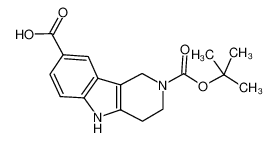 1,3,4,5-四氢-吡啶并[4,3-b]吲哚-2,8-二羧酸 2-叔丁酯