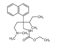 ethyl N-[2-[2-(dimethylamino)ethyl]-3-methyl-2-naphthalen-1-ylpentyl]carbamate 29473-88-9