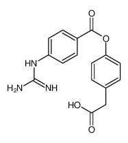 {4-[(4-Carbamimidamidobenzoyl)oxy]phenyl}acetic acid 71079-08-8