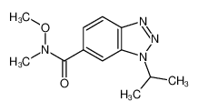 N-methoxy-N-methyl-3-propan-2-ylbenzotriazole-5-carboxamide 467235-06-9