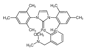 氯[(1,3-二均三甲苯基咪唑-2-亚基)(N,N-二甲基苄胺)钯(Ⅱ)]