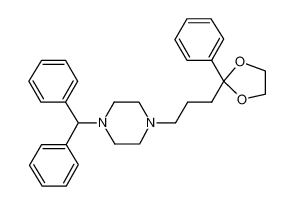 1-benzhydryl-4-[3-(2-phenyl-1,3-dioxolan-2-yl)propyl]piperazine 84625-59-2