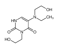 5-[ethyl(2-hydroxyethyl)amino]-3-(2-hydroxyethyl)-1H-pyrimidine-2,4-dione 6329-34-6