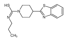 4-(1,3-Benzothiazol-2-yl)-N-propyl-1-piperidinecarbothioamide