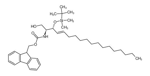 (2S,3R,4E)-3-(tert-butyldimethylsilyloxy)-2-(9-fluorenylmethyloxycarbonylamino)-4-octadecene-1-ol 149035-77-8