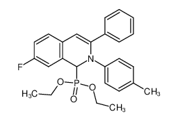 diethyl 7-fluoro-3-phenyl-2-p-tolyl-1,2-dihydroisoquinolin-1-ylphosphonate