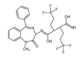 (2S,3R)-N'-[(3S)-1-methyl-2-oxo-5-phenyl-3H-1,4-benzodiazepin-3-yl]-2,3-bis(3,3,3-trifluoropropyl)butanediamide 1401066-79-2