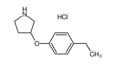 3-(4-Ethylphenoxy)pyrrolidine hydrochloride 1185088-27-0