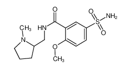 2-methoxy-N-[(1-methylpyrrolidin-2-yl)methyl]-5-sulfamoylbenzamide 57479-88-6