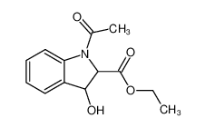 105911-78-2 1-acetyl-3-hydroxy-indoline-2-carboxylic acid ethyl ester