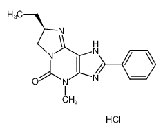 (8R)-8-ethyl-4-methyl-2-phenyl-7,8-dihydro-1H-imidazo[2,1-f]purin-5-one,hydrochloride 444717-56-0