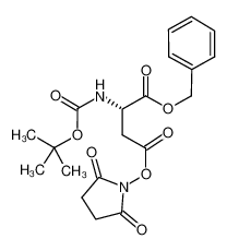 1-O-benzyl 4-O-(2,5-dioxopyrrolidin-1-yl) (2S)-2-[(2-methylpropan-2-yl)oxycarbonylamino]butanedioate 140171-25-1