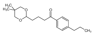 4-(5,5-二甲基-1,3-二恶烷-2-基)-1-(4-丙基苯基)-1-丁酮