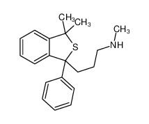 3-(3,3-dimethyl-1-phenyl-2-benzothiophen-1-yl)propyl-methylazanium,chloride 25487-28-9