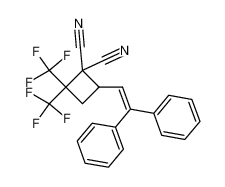 100036-15-5 4-(2,2-diphenylvinyl)-2,2-bis(trifluoromethyl)cyclobutane-1,1-dicarbonitrile