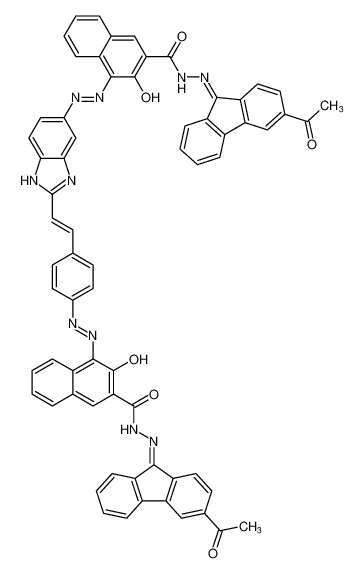 100631-99-0 structure, C67H44N10O6