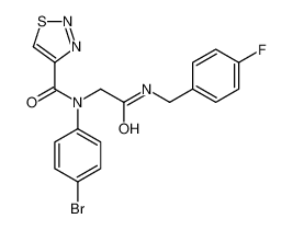 N-(4-Bromophenyl)-N-{2-[(4-fluorobenzyl)amino]-2-oxoethyl}-1,2,3- thiadiazole-4-carboxamide 605638-21-9