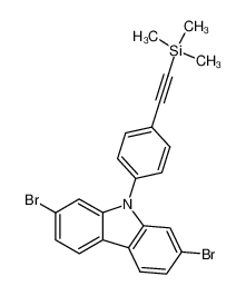 568592-13-2 structure, C23H19Br2NSi