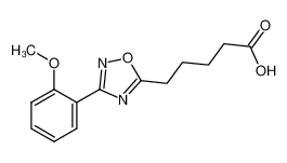 5-[3-(2-methoxyphenyl)-[1,2,4]oxadiazol-5-yl]pentanoic acid 847265-84-3