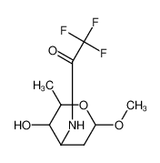 2,2,2-trifluoro-N-(3-hydroxy-6-methoxy-2-methyloxan-4-yl)acetamide 64519-41-1