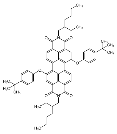 5,12-bis(4-(tert-butyl)phenoxy)-2,9-bis(2-ethylhexyl)anthra[2,1,9-def:6,5,10-d'e'f']diisoquinoline-1,3,8,10(2H,9H)-tetraone 952684-26-3