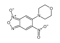 5-morpholin-4-yl-6-nitro-3-oxido-2,1,3-benzoxadiazol-3-ium 61785-59-9