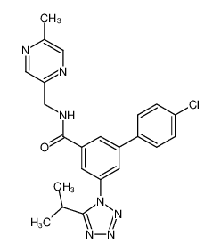 1000586-55-9 structure, C23H22ClN7O