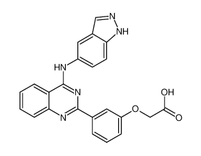 911417-62-4 2-(3-(4-(1H-indazol-5-ylamino)quinazolin-2-yl)phenoxy)acetic acid