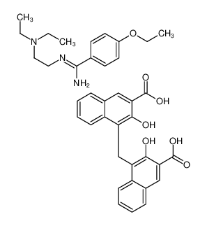 125575-08-8 4-[(3-carboxy-2-hydroxynaphthalen-1-yl)methyl]-3-hydroxynaphthalene-2-carboxylic acid,N'-[2-(diethylamino)ethyl]-4-ethoxybenzenecarboximidamide